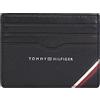 Tommy Hilfiger Portafoglio Uomo Central Cc in Pelle, Multicolore (Black), Taglia Unica