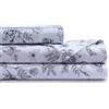 Tribeca Living - Set di lenzuola queen in cotone percalle, 400 fili, angoli extra profondi, lisce, morbide e traspirabili, set di biancheria da letto a 4 pezzi, Margot