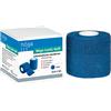 Höga-Lastic-antiaderente blu, GARZA ADESIVA colorata a chinarsi come anche per antiaderente fine benda con corto treno - 6 cm x 5 m dell'applicazione, traspirante, antiscivolo, elastico