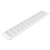 Vent Systems 500 x 100 mm (dimensioni esterne) griglia di ventilazione rettangolare - copertura in alluminio bianco - copertura per presa d'aria - HVAC per la ventilazione dell'armadio di casa - presa