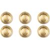 Excelsa Gold Set 6 Sottopiatti, Plastica PP, Riutilizzabile, Diametro 33 cm.