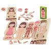 Sherwood Store Corpo Umano da Costruire in Legno - Puzzle Il Mio Corpo per Bambini in Età Prescolare - Set da Gioco Science per Bambina