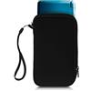kwmobile Custodia Protettiva Compatibile con Nintendo 3DS XL - Astuccio con Chiusura Zip in Neoprene nero