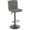 Bizzotto Sgabello bar Connor grigio scuro vintage