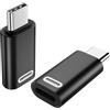 TiMOVO 2 Pezzi Adattatore da Lightning Femmina a USB C Maschio, con Caricatore PD Veloce da 35W e Trasferimento Dati per iPhone 15/16/Pro/Pro Max/Plus, iPad PRO/Air Adattatore USB-C, Nero