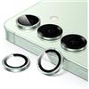 JETech Pellicola Fotocamera per Samsung Galaxy S25 5G, 9H Vetro Temperato Cover Anello Individuale in Metallo, Vassoio di Installazione Facile, HD Chiaro, 1 Set (Mint)