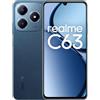 realme C63 Smartphone 8+256 GB, Corpo Sottile e Leggero da 7,74 mm, Display 90 Hz, Fotocamera AI da 50MP, Batteria da 5000 mAh, Ricarica Rapida SUPERVOOC, Doppia SIM, Blu