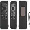 CTRLBETTER Custodia Telecomando in Silicone Compatibile Con Samsung Smart TV Cella solare BN59-01432A BN59-01432D BN59-01432J BN59-01455A BN59-01455E Telecomando Copertura Protettiva Antiurto Con Nero e Cordino