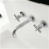 Zazzeri Rubinetto Lavabo a Parete Da-Da 2 - Finitura: Cromo - Lunghezza Canna : L 260MM
