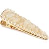 Crystallove Clear Quartz Hair Clip 1 pz