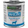 Farmina Vet Life Canine Hypoallergenic 300 gr - Anatra & Patate - Confezione da 6 pezzi - Dieta Veterinaria per Cani - 1° ORDINE? scegli lo sconto BZR5 / BZR20 + 200 punti fedeltà