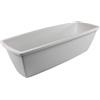Iris Ohyama, Vaso per piante, fioriera rettangolare con sistema di drenaggio/conservazione dell'acqua per il giardinaggio - Rectangle Plant Pot650, Bianca