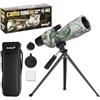 Levenhuk Camo Rind 60 - Cannocchiale Terrestre con Treppiede, Zoom 16-48x, Ottica BK-7 Fully-Coated, Design Mimetico - Robusto per Caccia, Arceria, Tiro a Segno, Birdwatching, Natura, Campeggio