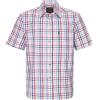WALKER AND HAWKES - Uomo A Scacchi Blu e Rosso 100% Cotone Manica Corta Canterbury Country Shirt con Tasca Classic-Fit, Rosso, XL