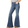 Wrangler Jeans Svasati da Donna, Stile retrò, a Vita Alta, 30W x 32L