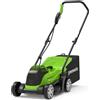 Greenworks 2516107 tagliaerba Tagliaerba a spinta Batteria Nero, Verde