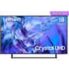 Samsung TV Crystal UHD 4K 43" UE43DU8570UXZT Smart TV Wi-Fi Titan Gray 2024, Processore Crystal 4K, 4K Upscaling, AirSlim