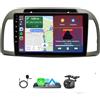 LICHENGTAI 2G+32G Android 13 Autoradio 2 Din per Nissan Micra K12 2002-2009 9 Pollici Touchscreen Radio con Carplay e Android Auto Navi GPS Bluetooth WiFi Telecamera Posteriore