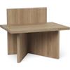 Ferm Living - Sgabello Oblique - Legno naturale - Rovere massello - Designer Trine Andersen