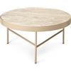Ferm Living - Tavolino Marble - Beige - Travertino - Designer Trine Andersen