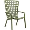 NARDI - Poltrona impilabile Folio - Verde - Resina in fibra di vetro - Designer Raffaello Galiotto