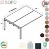 SEIPO BRIDGE allungo per scrivania Benches P1250 struttura metallica Seipo - BR.0307 08 09 10