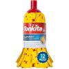 TONKITA | 12 Sunny Mop Lavapavimenti in Microfibra, Ricambio Mocio Lavapavimenti, Adatto a Tutte le Superfici, Pulizia Profonda e Super Assorbenza - Confezione da 12 Pezzi