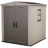 Keter casetta da giardino in resina FACTOR 6x6 BEIGE MENSOLE INCLUSE