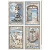 Carta di riso Silent Sea 4 Cards Stamperia