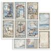 Carta Scrap Silent Sea 6 Cards Stamperia