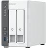 QNAP TS-216G server NAS e di archiviazione Tower Cortex-A Cortex-A55 4 GB HDD Bianco [TS-133]
