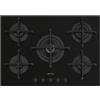 SMEG PV275B PIANO COTTURA DA INCASSO 75CM 5 FUOCHI A GAS GRIGLIE IN GHISA COLORE NERO