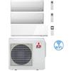 Mitsubishi Climatizzatore Condizionatore Mitsubishi MSZ-BT più Kirigamine Zen Wifi Bianco Trial Split Inverter 7000 + 7000 + 18000 BTU con U.E. MXZ-4F72VF classe A++ /A+ NOVITÁ