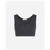 Calvin Klein Jeans Label Rib W - Canotta - Donna - Nero