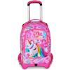 ZAINO TROLLEY SJ SEVEN JACK 3 RUOTE FLYUNICORN GIRL
