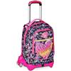 ZAINO TROLLEY SJ SEVEN JACK 3 RUOTE GAME LED GIRL