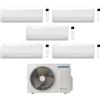 Samsung Climatizzatore Penta Split Cebu S2 7+9+9+9+18 con AJ100TXJ5KG/EU Inverter Wi-Fi Classe A++ ,