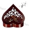 Cuzit - Carillon in legno a forma di cuore, idea regalo per Natale, compleanno, San Valentino, anniversario di matrimonio, festa della mamma