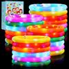 SCIONE 24 Pack Tubi Fidget Pop Light-Up Giocattoli Sensory per Bambini Abilità Motorie Fini Giocattoli Bastoncini LED Pop Glow Bomboniere per feste Glow in the Dark Forniture per Feste
