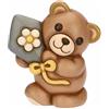 THUN - Teddy Primavera con aquilone, medio - ceramica - Collezione Giardino di primavera - 9.5 x 6.5 x 10.8 cm