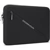 DOMISO Custodia PC Portatile Sleeve 17,3 Pollici,Impermeabile Cerniera Stampata per Lettere Laptop Borsa Porta PC Computer Compatibile con 17,3 Pollici HP ASUS dell Microsoft，Nero