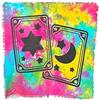 THE ART BOX Tovaglia per altare, tovaglia per tarocchi, forniture per stregoneria, 45,7 x 45,7 cm, quadrato, alterazione spirituale wiccana, celeste, alter pagano, panno con frange (carte stella luna,