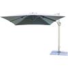 VivaGarden Ombrellone da Giardino 3x3 mt Antivento in Alluminio Telo in Poliestere colore Bianco Eleganza - OM807213