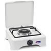 Cfparker Parker Fornello 1 fuoco a gas GPL per uso esterno Made in Italy completo di 1,5 mt. di tubo gas - fascette stringitubo e regolatore di pressione - 5321/GP/C