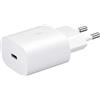 Samsung EP-TA800N 25W Caricabatterie a Ricarica Super Veloce Cavo Incluso, Porta USB di tipo C, Bianco