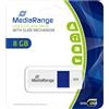 MediaRange USB flash drive, color edition, BLU 8GB - MR971