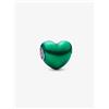 Pandora Charm Cuore Metallico Verde Donna Pandora