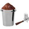 VOSSOT Tazza Dosatrice per Caffè, Dosing Cup in Acciaio Inossidabile, 5.8cm Dosing Cup in Acciaio Inossidabile, Bicchiere dosatore da caffè, tazza dosaggio,Tazza dosatrice per portafiltro da caffè