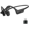 SHOKZ OpenComm2 UC Auricolare Bluetooth doppio dal design aperto | certificato per Zoom | con adattatore Bluetooth USB-C
