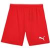 PUMA teamRISE Short Jr, Pantaloncini Unisex - Bambini e Ragazzi, Red/White, 116